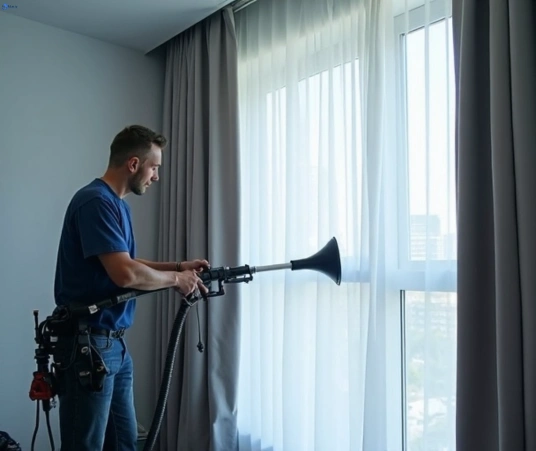 Professional drapes cleaning process tools Matty Curtain Cleaning hoxton-park-nsw