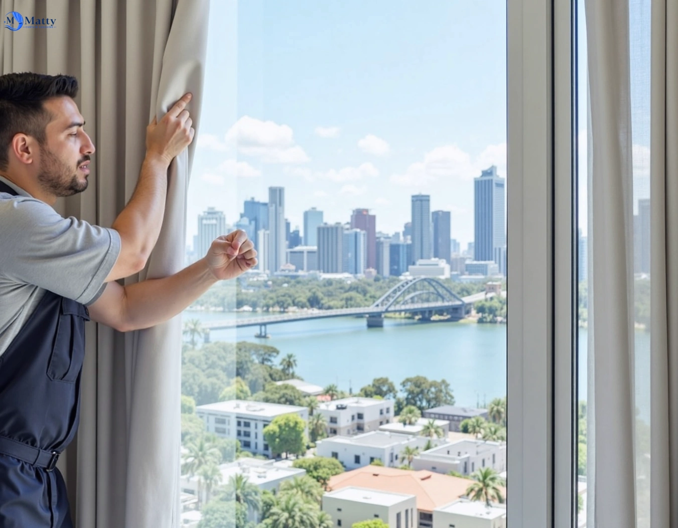Professional curtain steam cleaning service hoxton-park-nsw QLD by Matty Curtain Cleaning